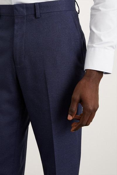 Burton Slim Fit Navy Drawstring Trousers | Debenhams